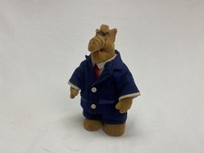 VINTAGE 5in flocked ALF figure