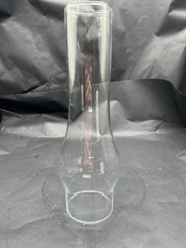 Vintage clear glass oil lamp - glass,