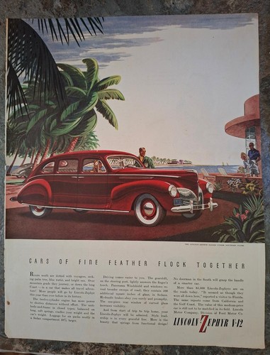 Vintage 1940 lincoln - vintage, zephyr