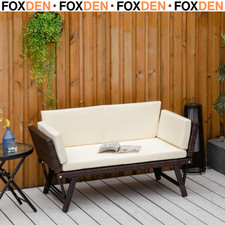 2 Seater Rattan Convertible