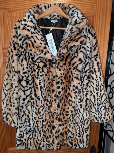 Blue vanilla leopard fur - blue,