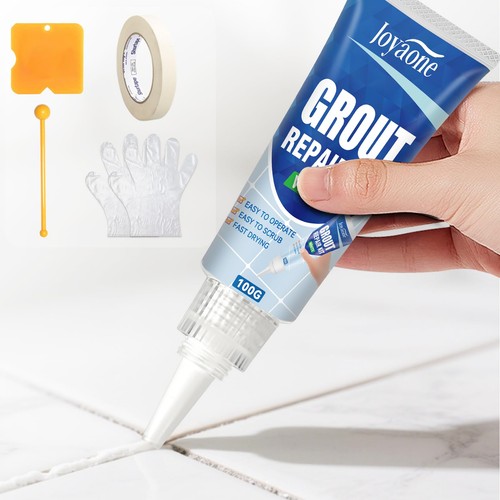 Tile grout repair kit - tile, white