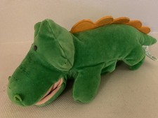 Russ Berrie ‘Chomps’ Crodile Aligator Green Hand Puppet Soft Toy Plush 13”