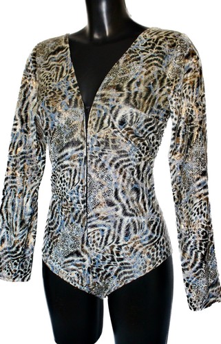 Ladies animal print leotard - animal,