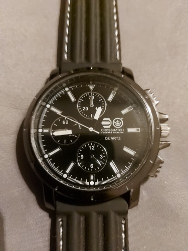 Crosshatch quartz gents watch - quartz,