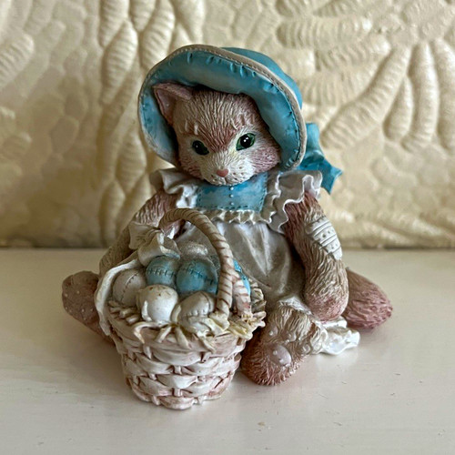 Vintage calico kittens resin - calico,