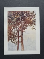 Antique 1905 print - Florence