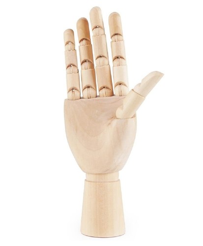 20cm right wooden hand - right,