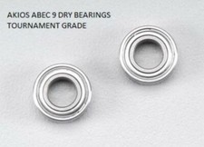 AKIOS 555 656 666 CERAMIC ABEC 9 TOURNO TOURNAMENT SPOOL BEARINGS*Stainless* DRY
