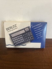 Berlitz Interpreter 1990 Travel Translator English In Working Order In Box