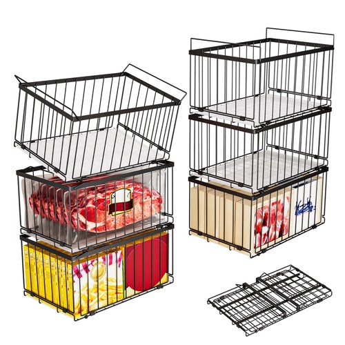 Large freezer organizer bins - large,