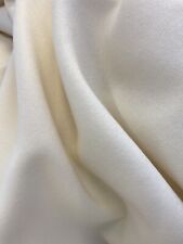 Cream Wool Tweed Fabric 140cm/56" Wide- Medium Weight