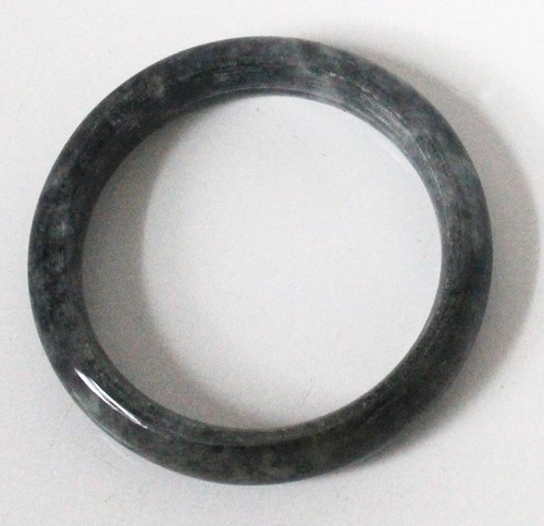 Thick green jade - thick, bangle