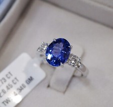 Tanzanite Diamond F VVS 18K