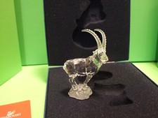 LOVELY SWAROVSKI CRYSTAL IBEX MOUNTAIN GOAT 275439 BOXED COA, RETIRED,