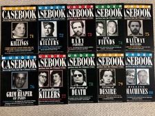 *Volume 71-80* Murder Casebook Magazines - Vintage Weekly Crime Collection x 10 