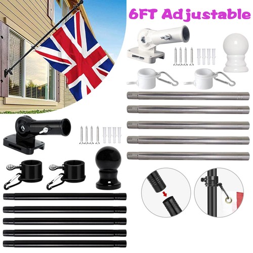 6ft adjustable flag - 1.8m/6ft, pole