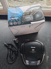 LLOYTRON Portable CD Boombox, Bluetooth, USB/AUX, FM Radio, Headphone, Black