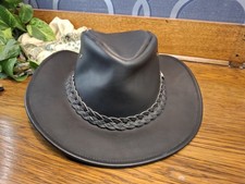 Hawkins Headwear Black Leather