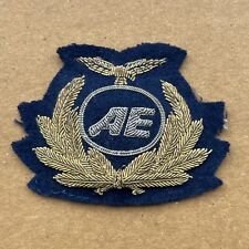Vintage Obsolete Air Europe Bullion Patch Pilots Cap Badge 1979-1991 AE Defunct