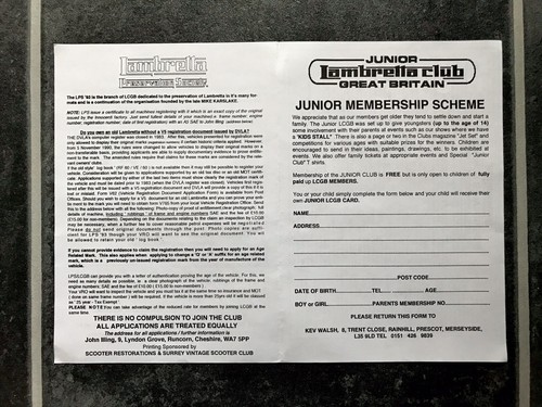 Vintage lambretta club great - vintage,