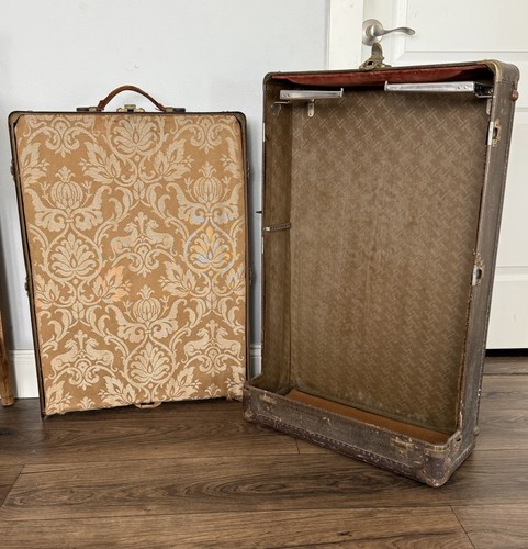 Antique steamer wardrobe trunk - antique,