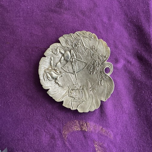 Antique silver tone fob - antique, silver-tone