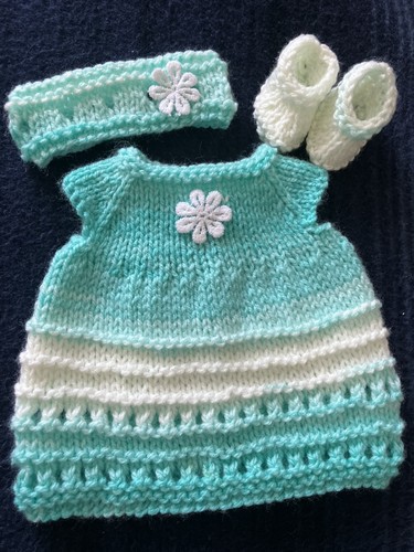 Hand knitted dolls clothes - knitted,
