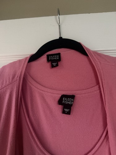 Eileen fisher pink knit scoop - eileen,