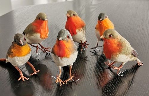 Vintage robins christmas - vintage,