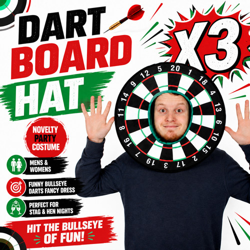 Dart board hats mens - x,