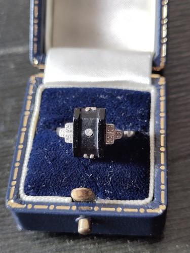 18ct white gold art deco - white, style