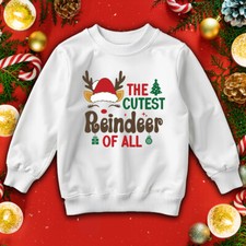 Girls Reindeer Santa Hat