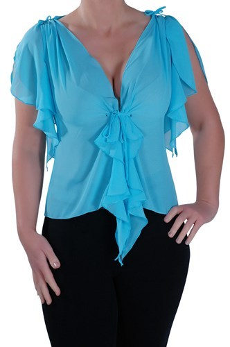Womens casual plunging tie - casual,