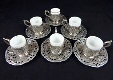 Rare 738g Solid Silver Coffee Set 1860 Antique German, SCHLEISSNER & SOHNE HANAU