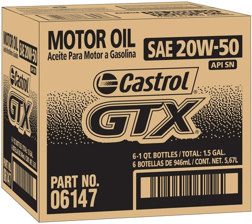 Castrol 06147 gtx 20w - castrol,