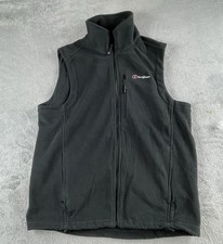 Berghaus Fleece Gilet Men Large Black Full Zip Windstopper Outdoor Bodywarmer