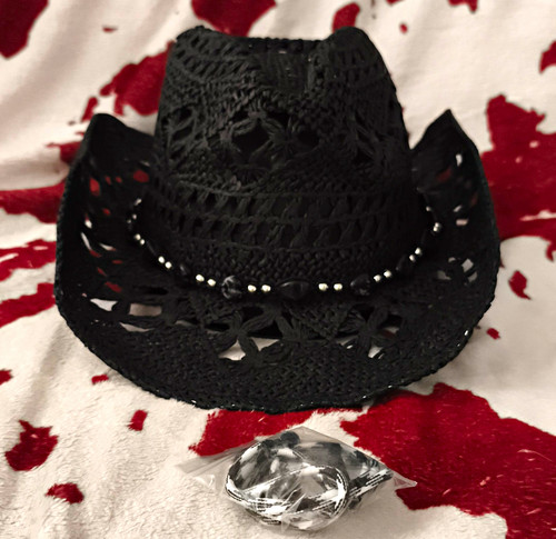 Women black paper - paper, cowboy