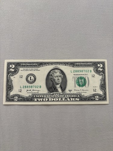 Usa uncirculated note 2007 - $2,