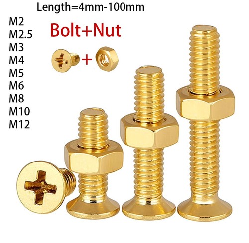 M12 solid brass phillips - m2-m12,