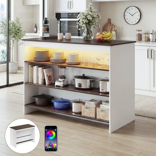 Kitchen island with led - kitchen,
