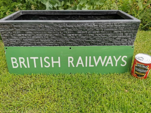 British railways enamel sign - railways,
