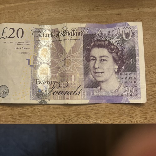 Old english note in - £20,