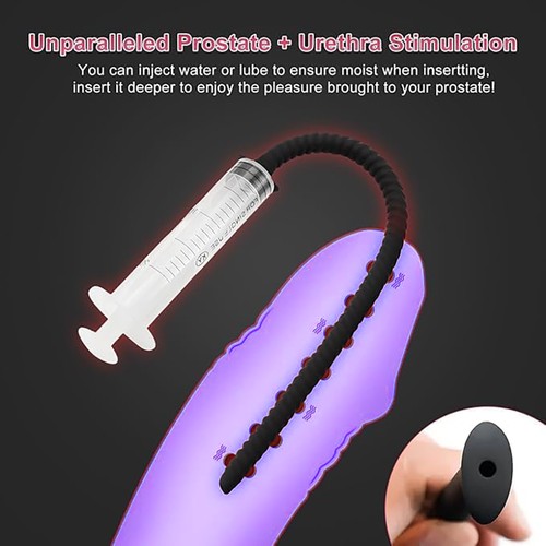 Hollow silicone sounding penis - sounding,
