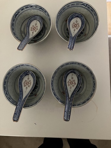 Set vintage chinese rice - of, 4