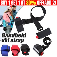 Ski Carrier Holder Carrying Sling Strap Carry Tie Skis Poles Shoulder Handle
