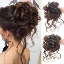 Curly Messy False Hair Grab Bun Wig Bun Chignon Synthetic Hair Extension