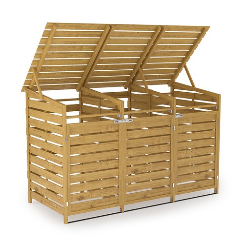 Large triple wheelie bin - large,