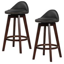 Set of 2 Bar Stools PVC