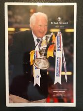 Wolverhampton Wanderers v Blackpool,(Championship),17.1.2015,(Sir Jack Obituary)